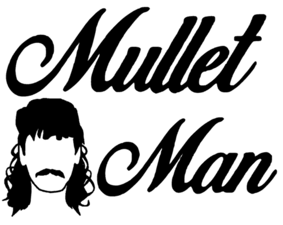 Mullet Man Decal