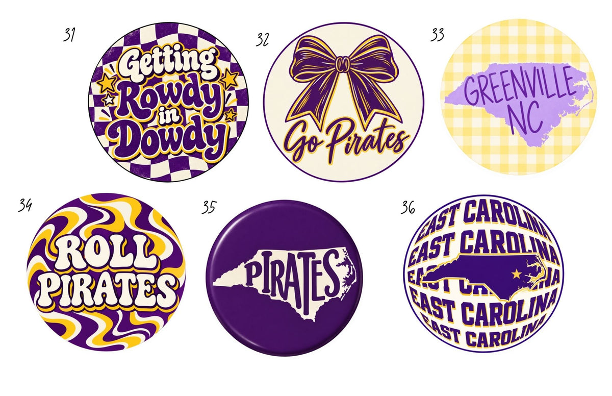 East Carolina Game Day Pin