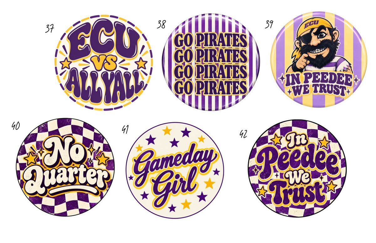 East Carolina Game Day Pin
