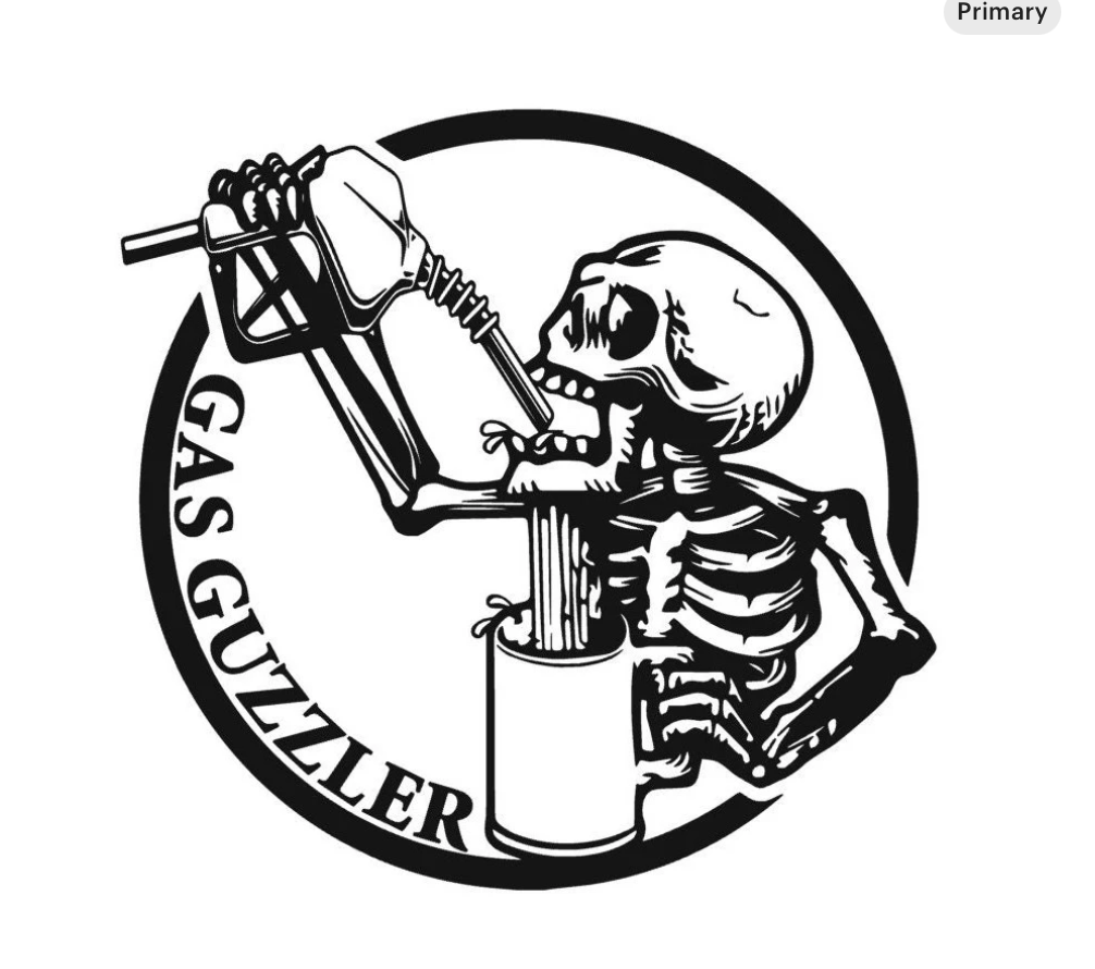 Gas Guzzler Decal