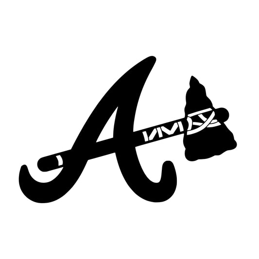 Atlanta Braves with Hatchet