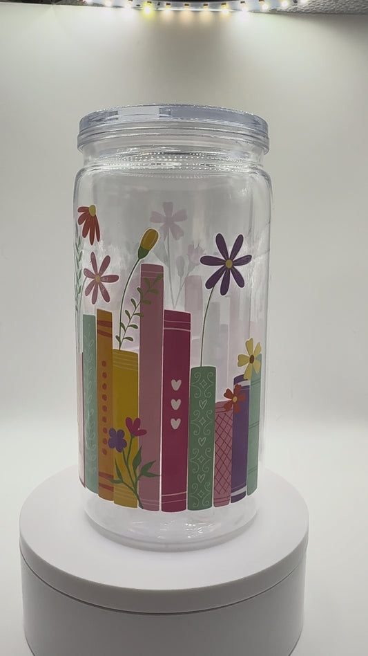 Book lover 20oz Snowglobe Tumbler